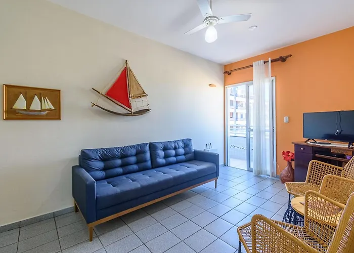 2 Quartos | Garagem | Churrasqueira | 150M Praia Ubatuba